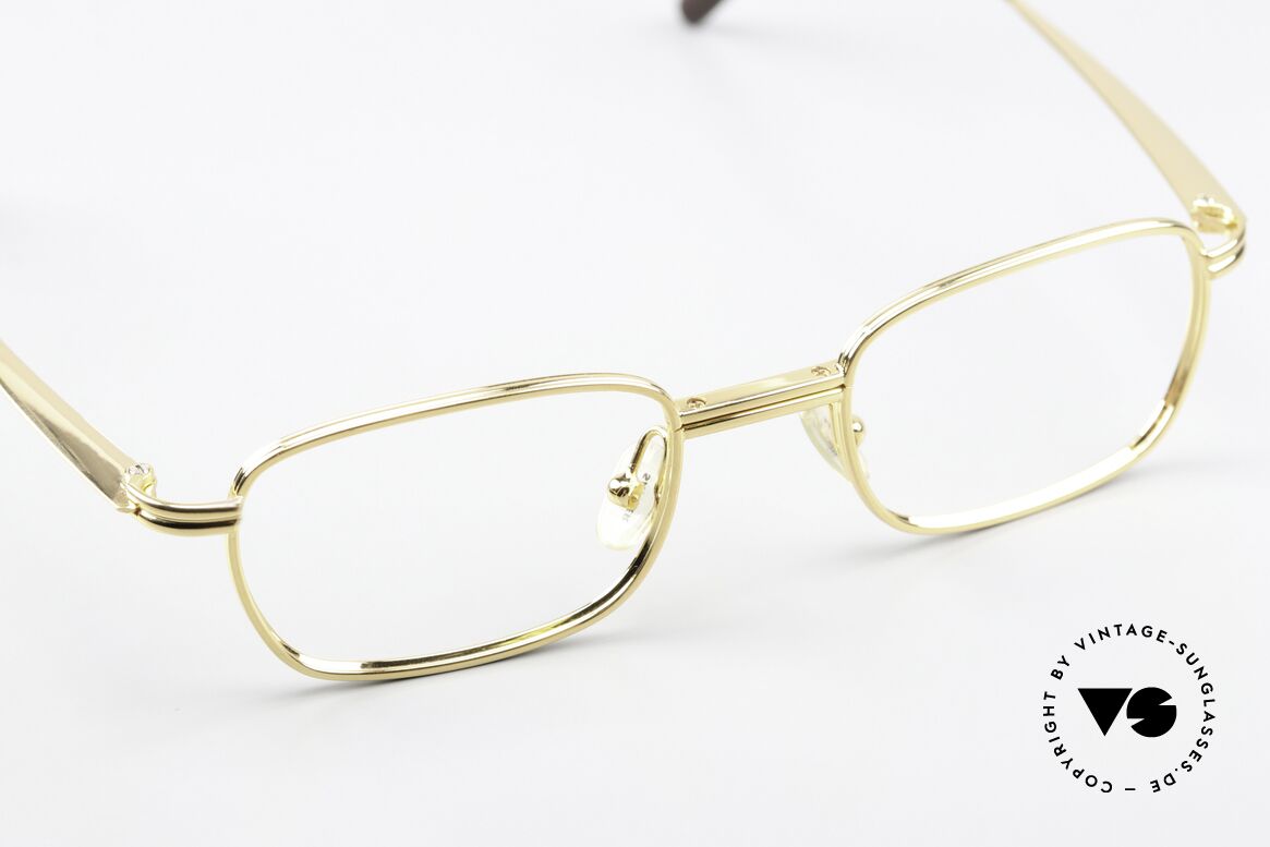 Jil Sander J90 Gold-Plated Titan Frame 90s, the lens height is 31mm = suitable for varifocals, Made for Men and Women