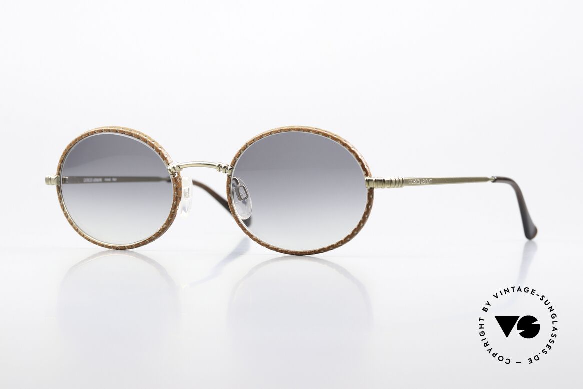 Giorgio Armani 223 90's Frame Leather Cover, vintage 90's designer sunglasses by GIORGIO Armani, Made for Men and Women