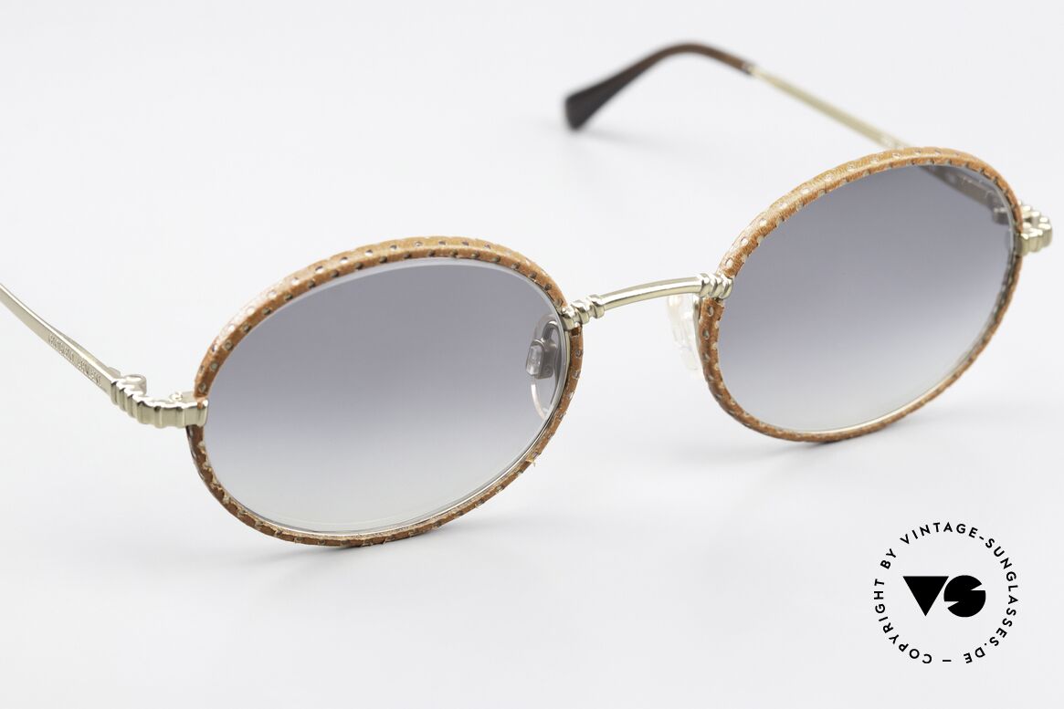 Giorgio Armani 223 90's Frame Leather Cover, never worn (like all our vintage 1990's Armani shades), Made for Men and Women