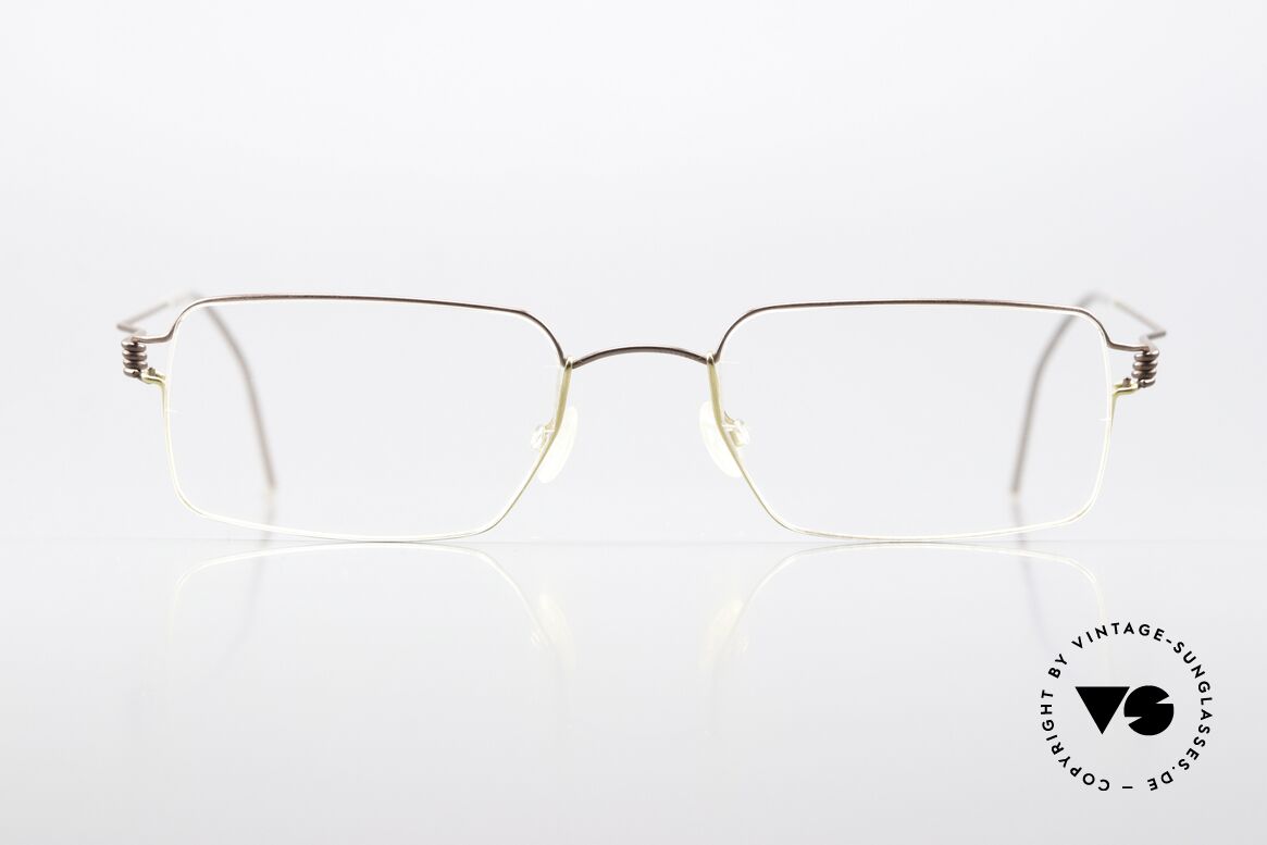 Lindberg Cantus Air Titan Rim Square Titan Frame Bicolor, size 49-19, can be adjusted from Small to Medium fit, Made for Men and Women
