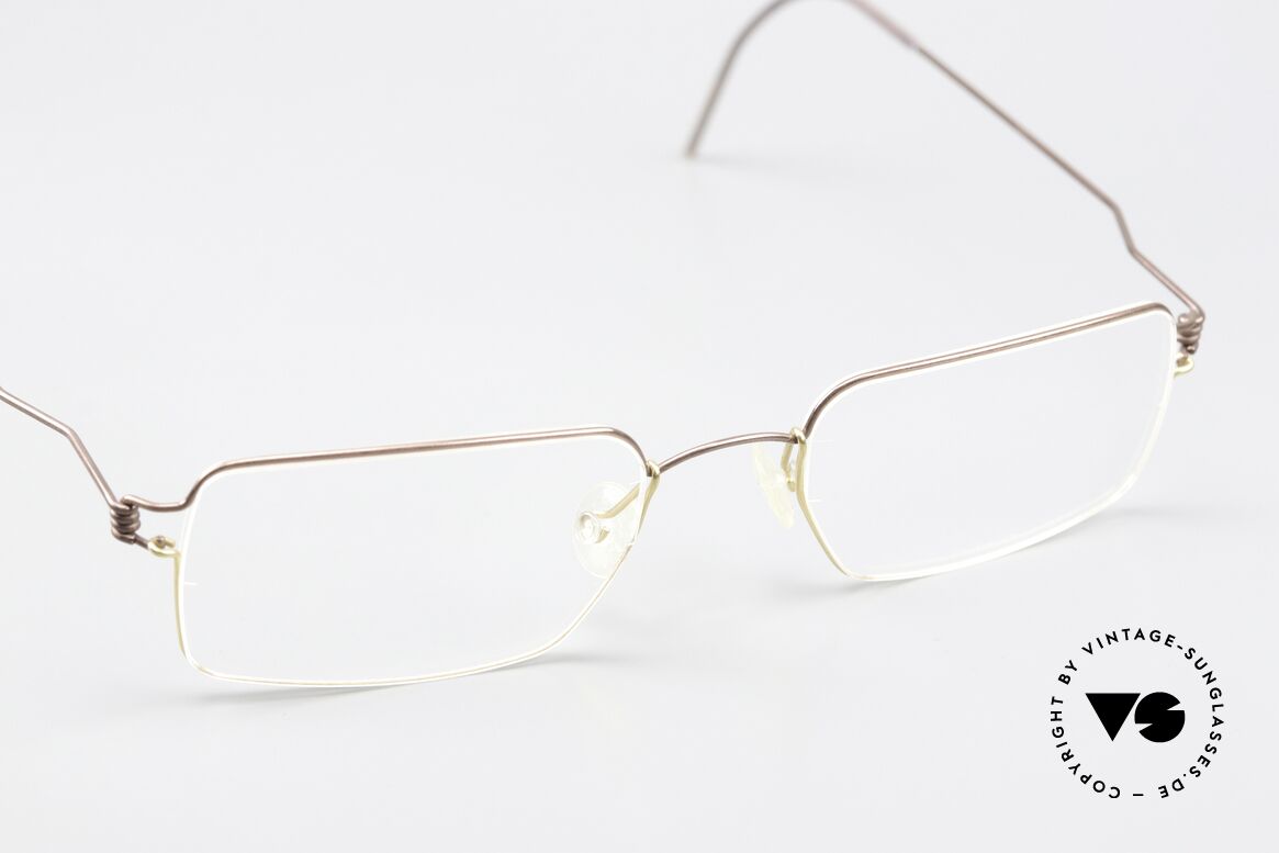 Lindberg Cantus Air Titan Rim Square Titan Frame Bicolor, extremely strong, resilient and flexible (and 3g only!), Made for Men and Women