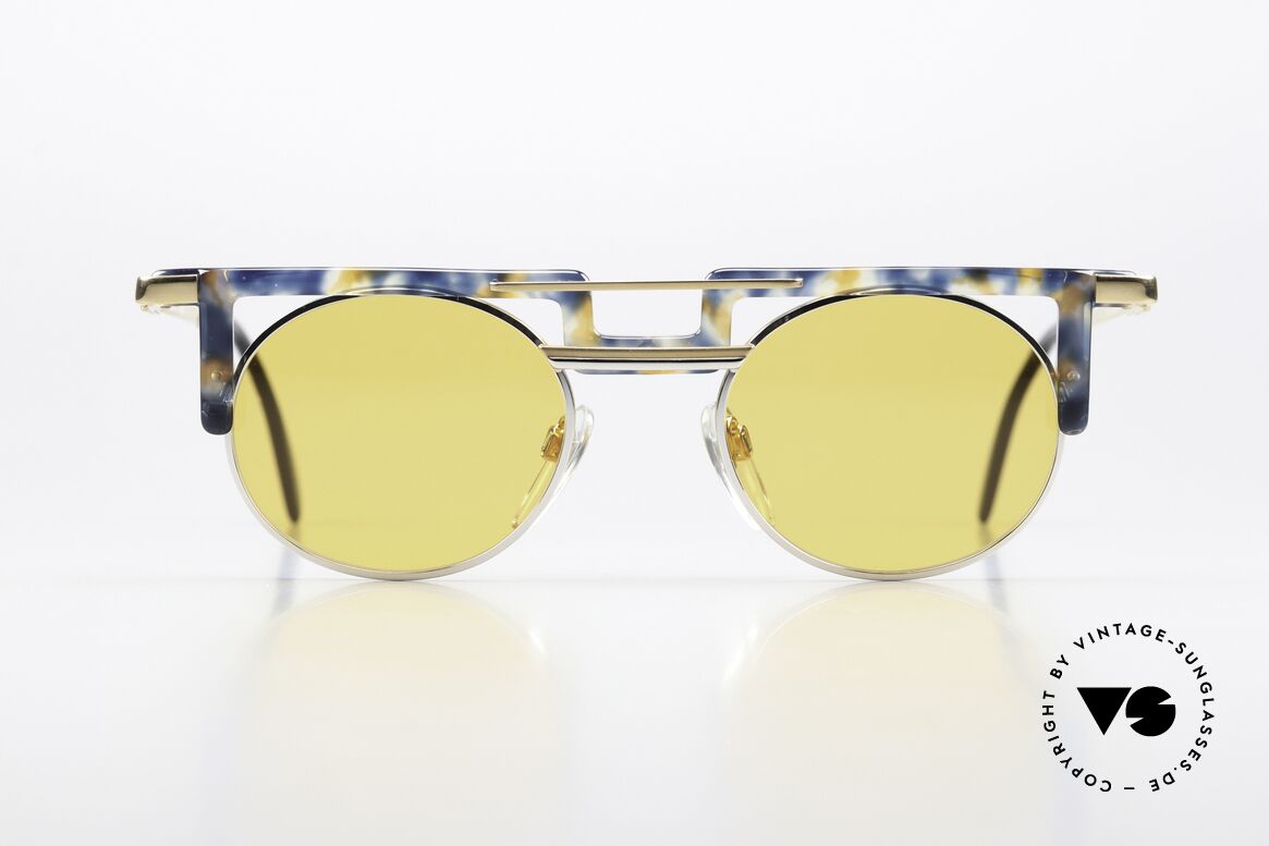 Cazal 745 Striking 90's Sunglasses, great combination of shapes, colors and materials, Made for Men and Women
