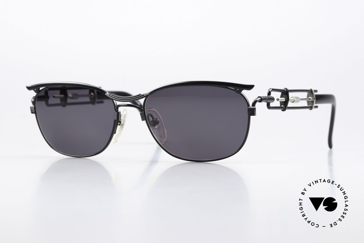Jean Paul Gaultier 56-4171 Adjustable Temple Length 90s, unique vintage Jean Paul Gaultier designer sunglasses, Made for Men and Women