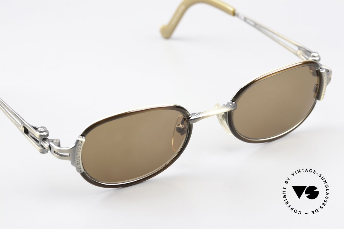 Jean Paul Gaultier 56-0004 Oval Sunglasses From 1996, NO retro sunglasses, but true vintage shades from 1996, Made for Men and Women