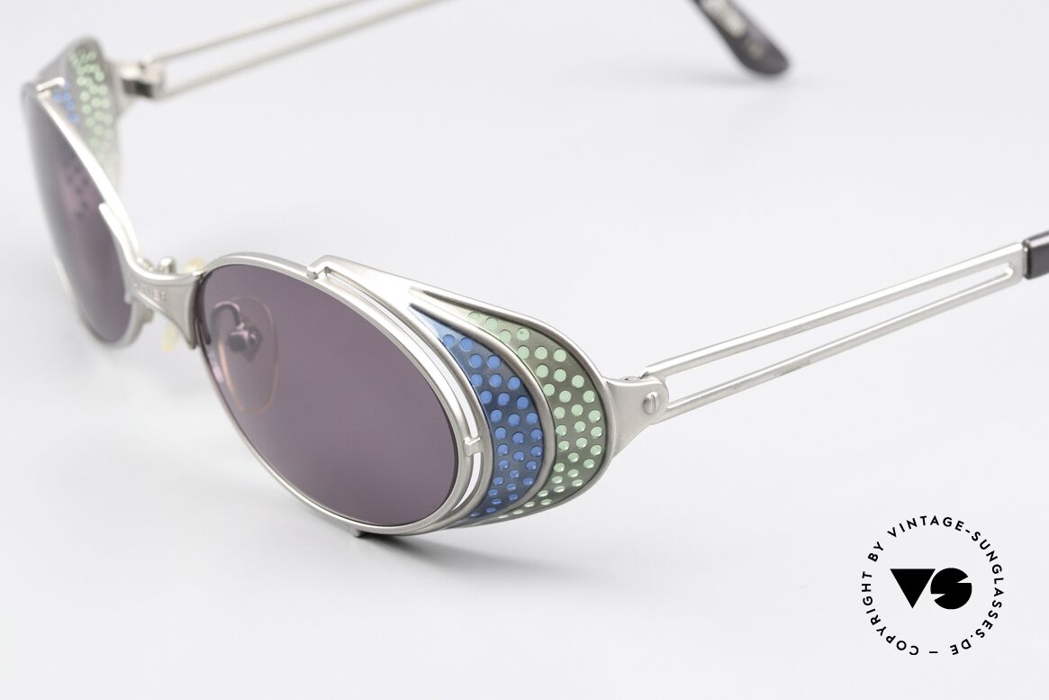 Jean Paul Gaultier 56-7109 90's Steampunk Sunglasses, tangible high-end craftsmanship; frame made in Japan!, Made for Men and Women