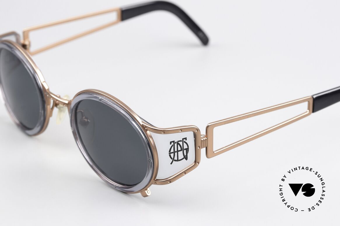 Jean Paul Gaultier 58-6201 Vintage Celebrity Glasses, often called as "steampunk sunglasses" in these days, Made for Men and Women