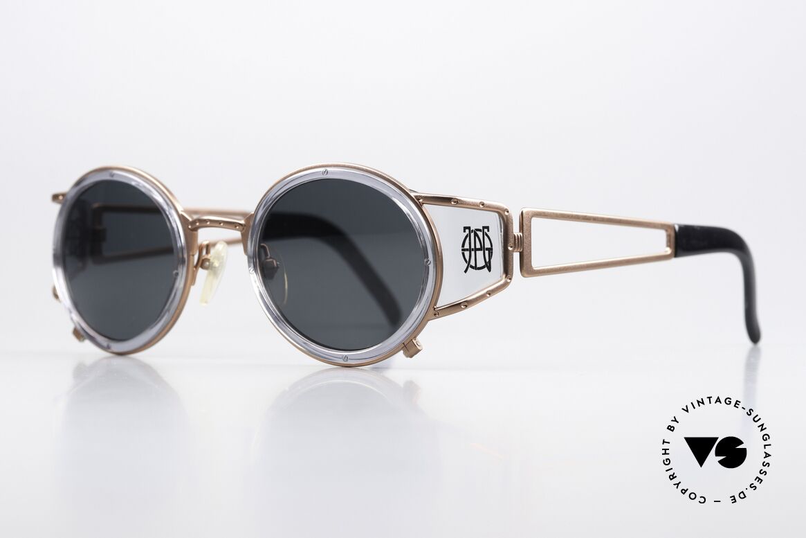 Jean Paul Gaultier 58-6201 Vintage Celebrity Glasses, very creative frame: high-end quality (made in Japan), Made for Men and Women