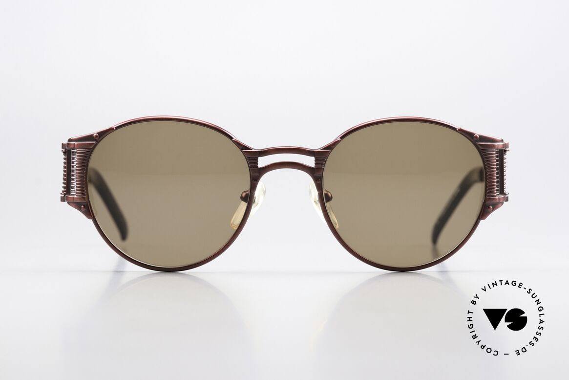 Jean Paul Gaultier 56-5105 Hip Hop Rapper Shades, high-end frame with many interesting design details, Made for Men and Women