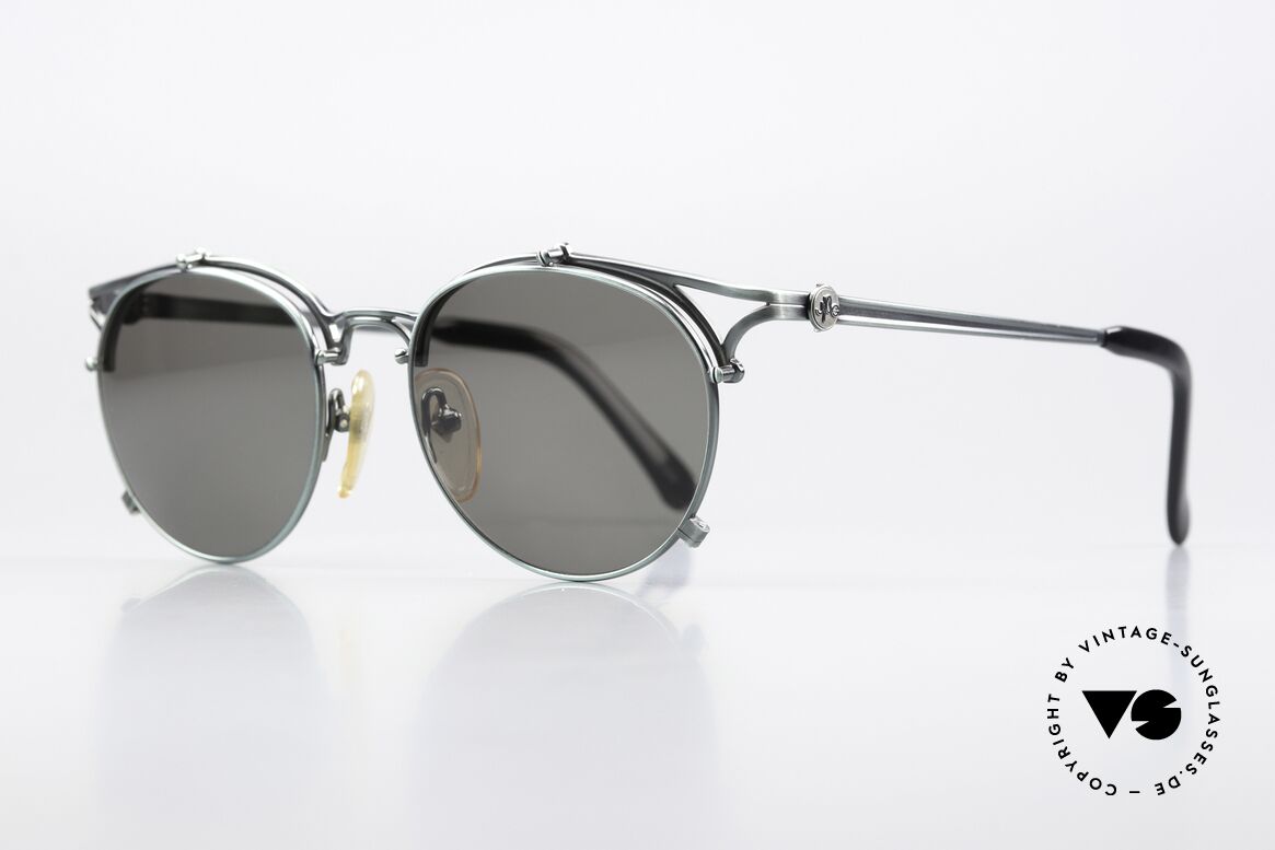 Jean Paul Gaultier 56-2171 Fir Green Metallic Frame 90s, tangible, HIGH-END quality, made in Japan (100% UV), Made for Men and Women