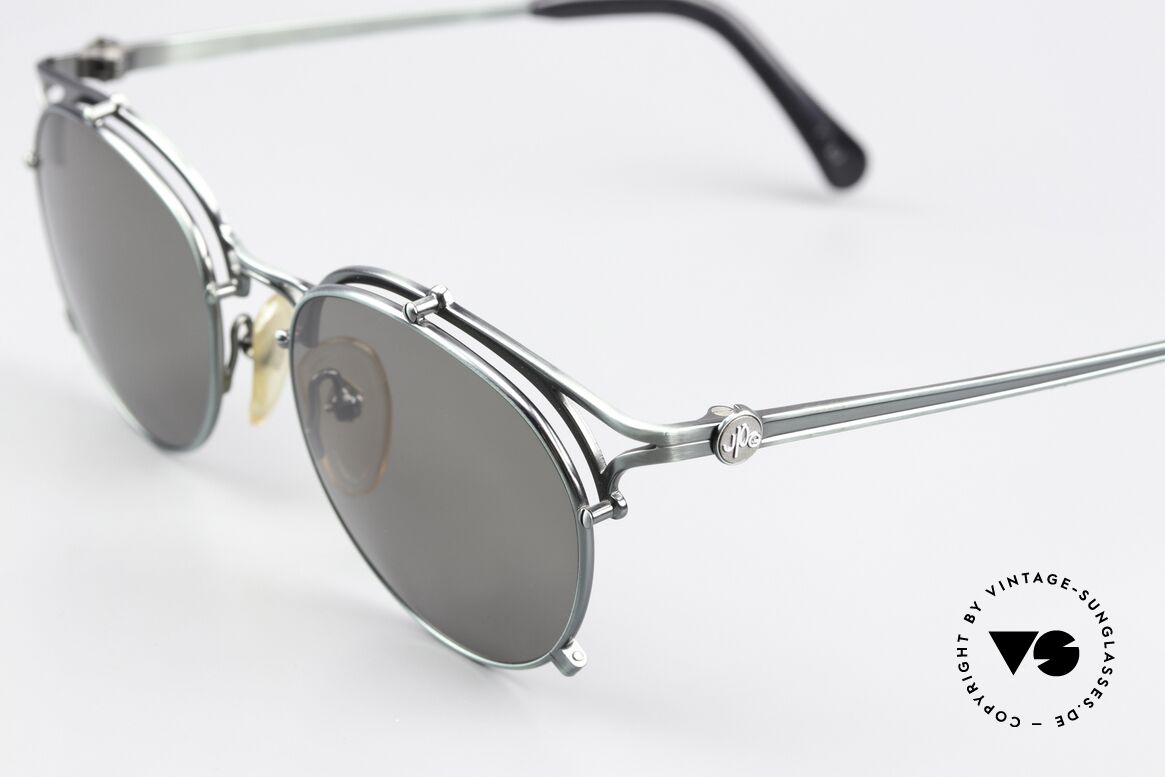 Jean Paul Gaultier 56-2171 Fir Green Metallic Frame 90s, J.P. Gaultier catalog color code 4 = "fir green metallic", Made for Men and Women
