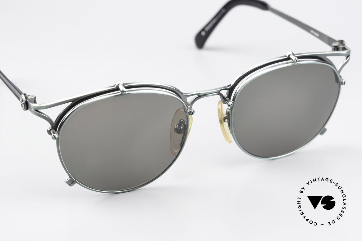 Jean Paul Gaultier 56-2171 Fir Green Metallic Frame 90s, never worn, NOS (like all our rare vintage sunglasses), Made for Men and Women