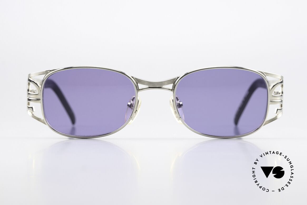 Jean Paul Gaultier 58-5101 Rare Steampunk Sunglasses, interesting vintage frame with many fancy details, Made for Men and Women
