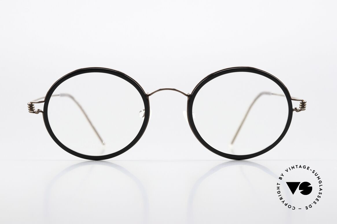 Lindberg Cameron 46 Air Titan Rim Frame Shiny Brown & Black, mod. Cameron, size 46-22, temple length 135, col. PU12, Made for Men and Women