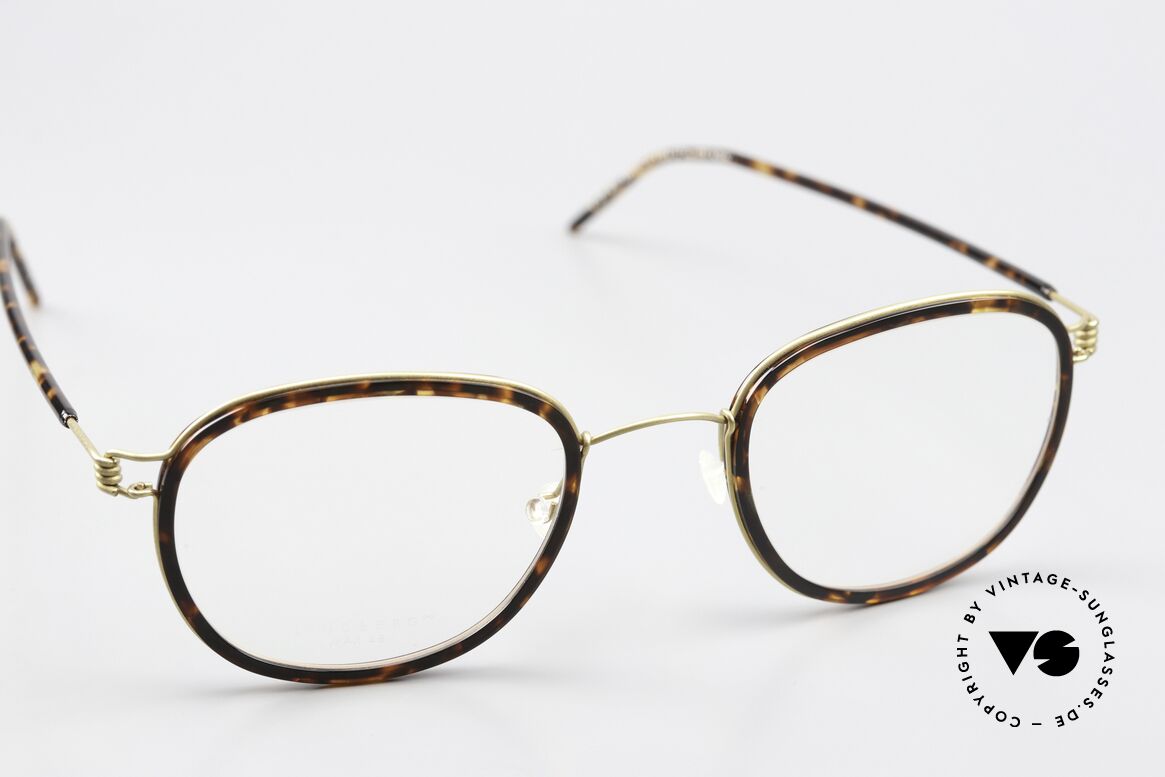 Lindberg Max 48 Air Titan Rim Titan Frame Acetate Cover, unworn, NOS, with original magnetic case by Lindberg, Made for Men and Women
