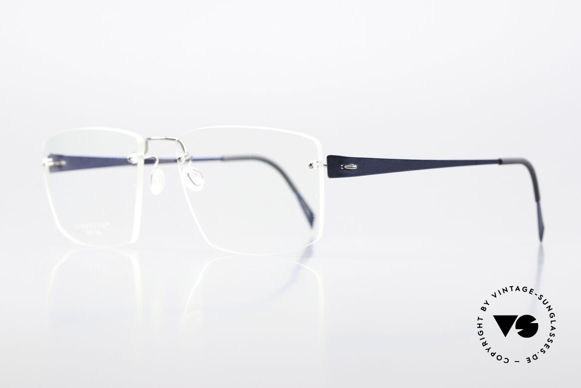 Lindberg 2393 Spirit Titan Silver And Blue Metallic, distinctive quality and design (award-winning frame), Made for Men