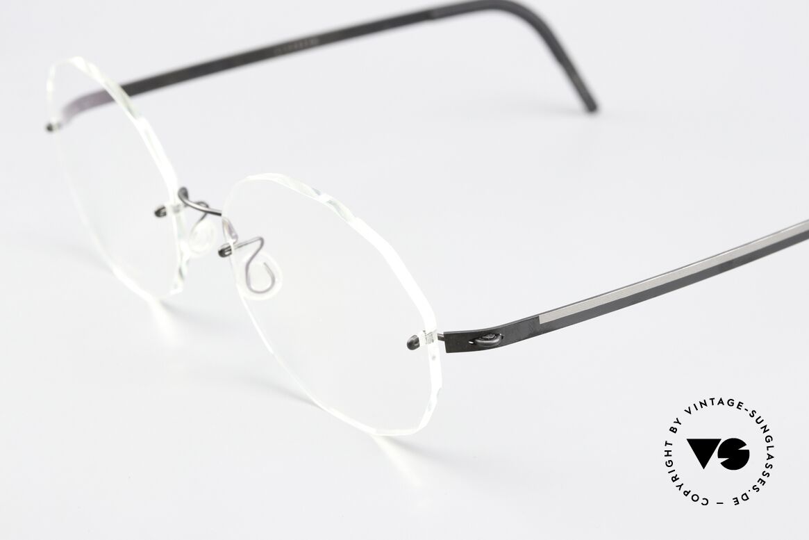 Lindberg 2324 Strip Titan Big Round Rimless Frame, simply timeless, stylish & innovative: grade 'vintage', Made for Men and Women