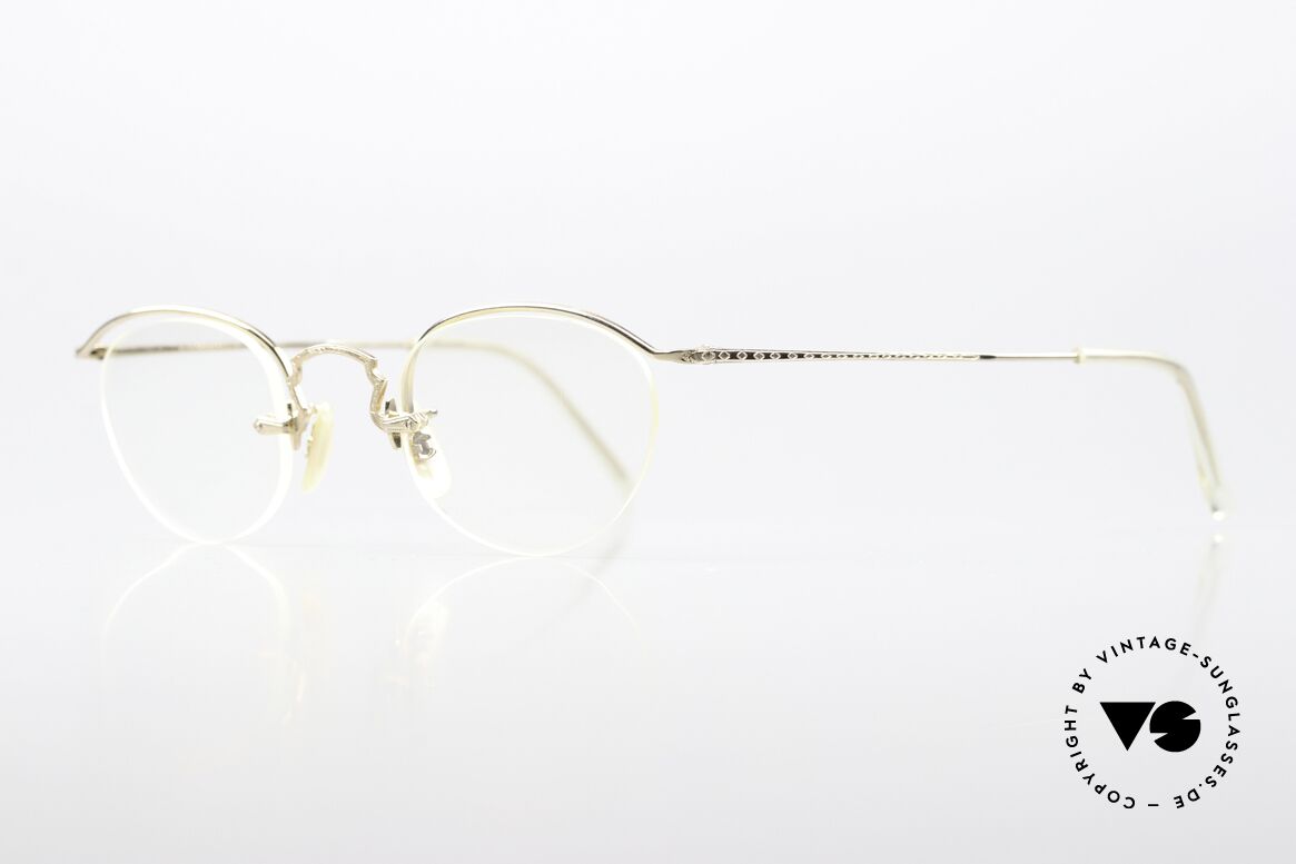 Oliver Peoples OP29C Gold-Filled Frame 1991, combined with the intellectual styling of the 1960's, Made for Men and Women
