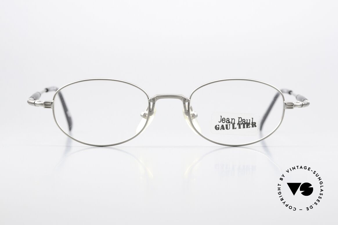 Jean Paul Gaultier 55-7202 Titanium Vintage Frame 90s, timeless classic in premium quality, made in Japan, Made for Men and Women