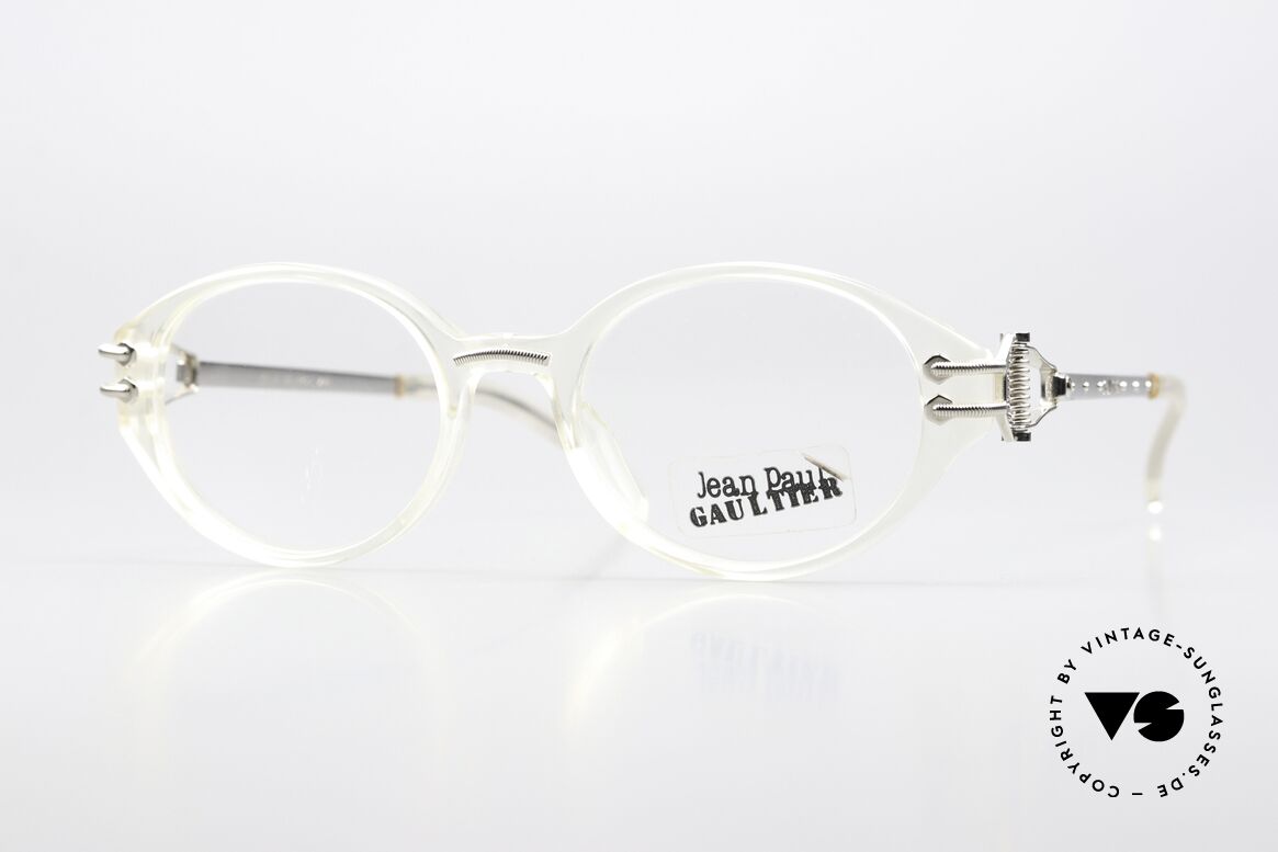 Jean Paul Gaultier 55-5201 90's Steampunk Eyewear, rare 1990's Jean Paul Gaultier designer eyeglasses, Made for Men and Women
