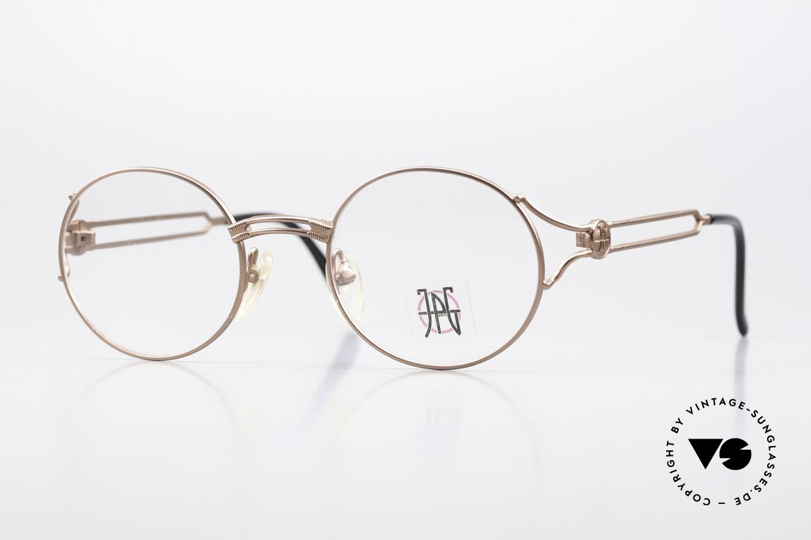 Jean Paul Gaultier 57-6102 Tupac All Eyez On Me Glasses, round vintage designer glasses by Jean Paul Gaultier, Made for Men and Women