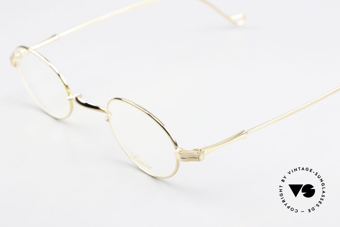 Lunor II 20 Gold-Plated Frame Small, precious & costly frame alloying in GP = GOLD PLATED, Made for Men and Women