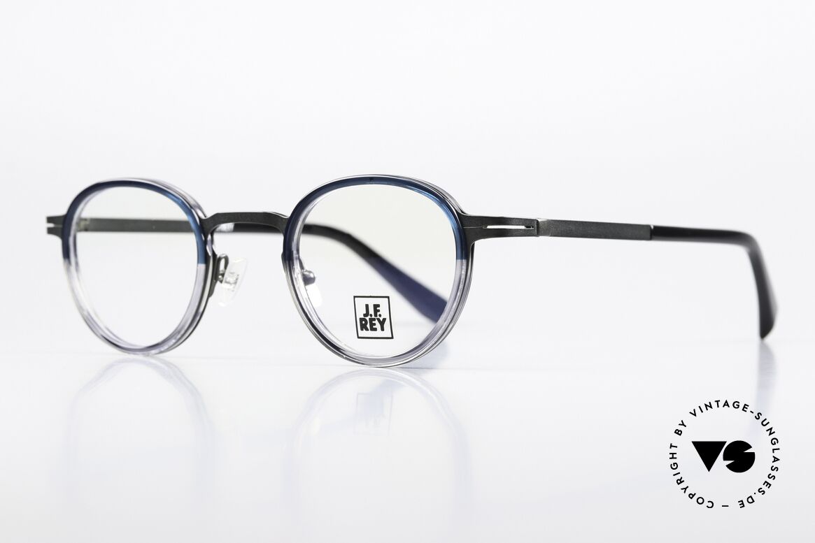 JF Rey JF2677 Blue Gray Panto Eyeglasses, J.F. Rey represents vibrant colors and shapes as well, Made for Men and Women