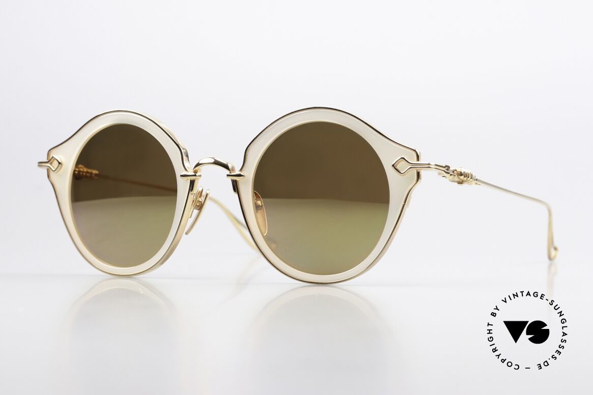 Chrome Hearts Bella Hadid White Pearl Gold Mirrored, Chrome Hearts BELLA HADID sunglasses from 2018, Made for Women