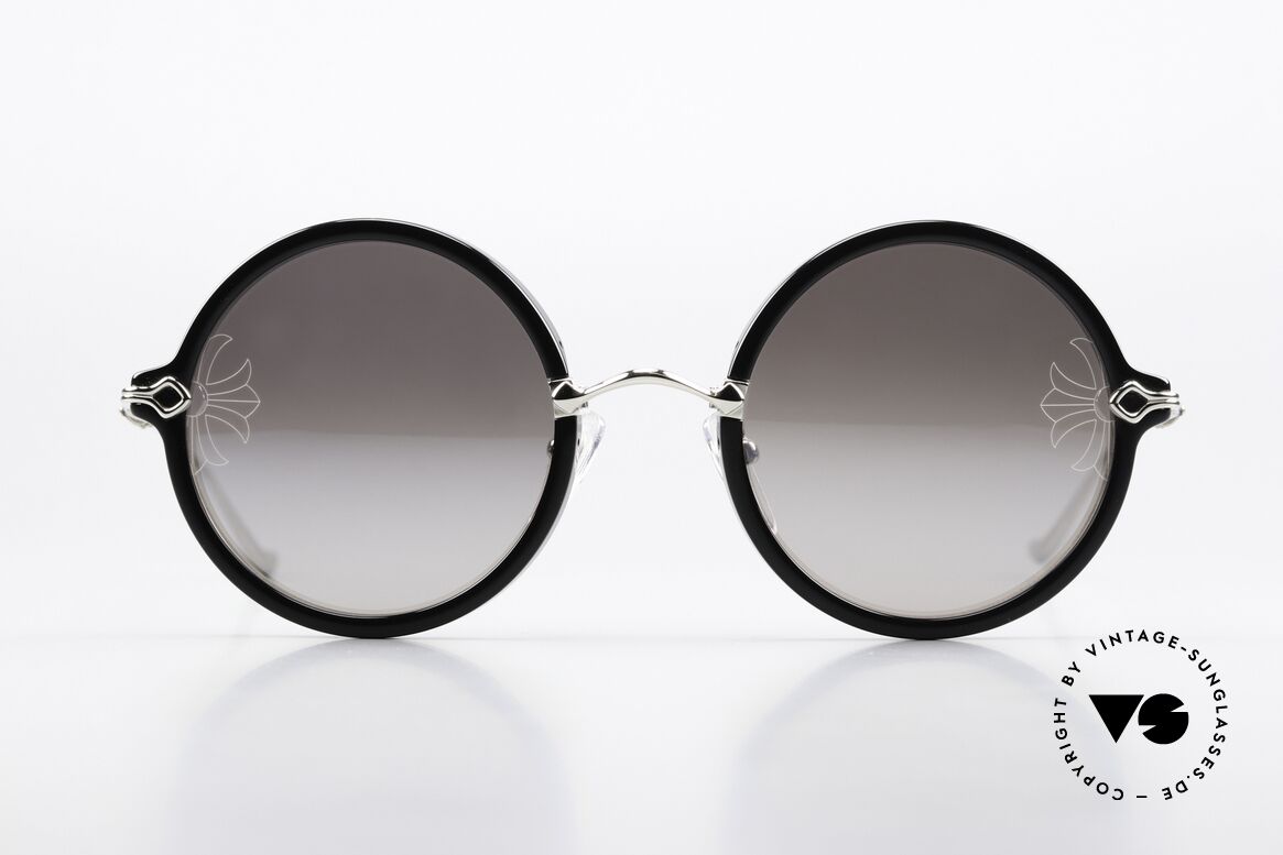 Chrome Hearts Moist Rockstar Sunglasses 2017, 'Fleur de Lis' decoration & made of 925 sterling silver, Made for Men and Women