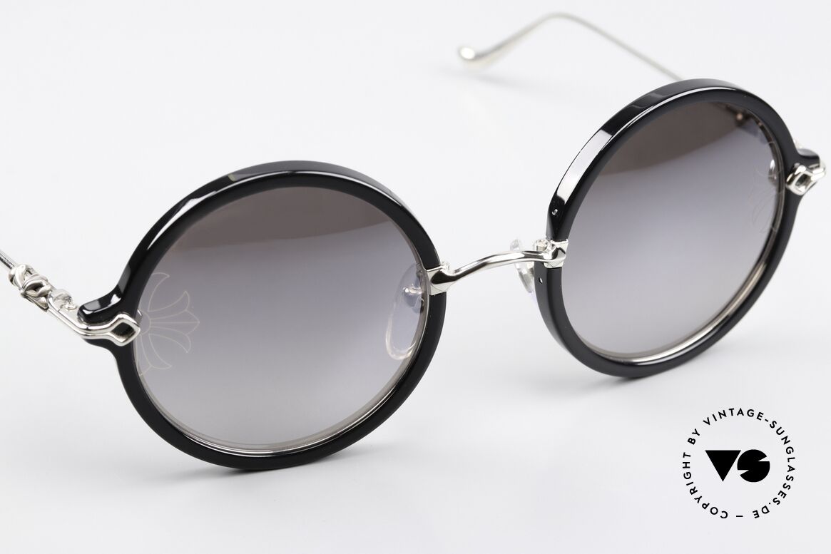 Chrome Hearts Moist Rockstar Sunglasses 2017, unworn model, size 52-24, black/shiny silver (BK-SS), Made for Men and Women