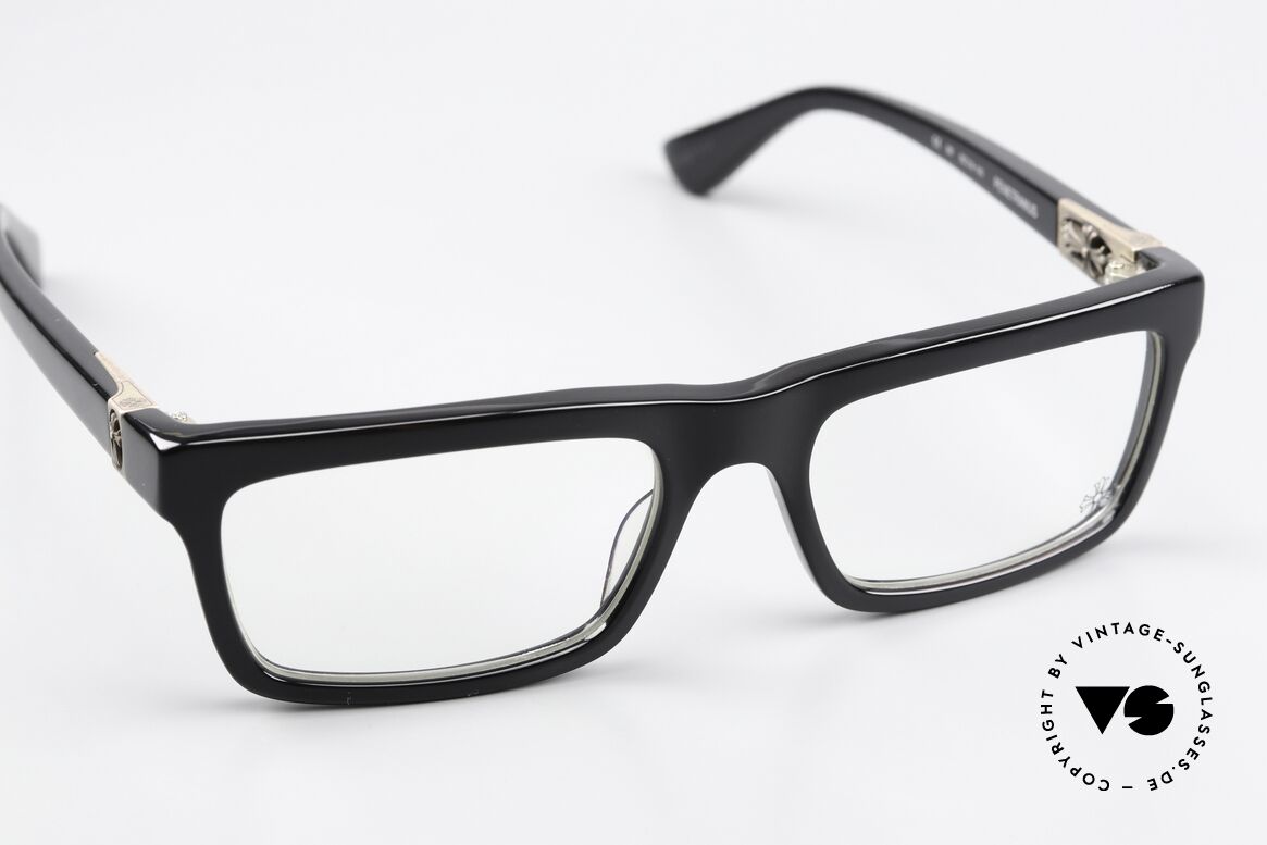 Chrome Hearts Penetranus Rockstar Eyeglasses Black, an unworn rarity in size 55-19-143; black color, Made for Men