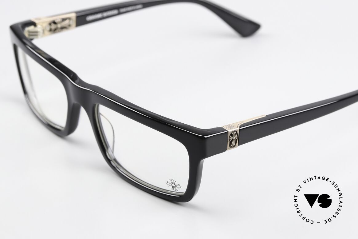 Chrome Hearts Penetranus Rockstar Eyeglasses Black, outstanding craftsmanship; frame made in Japan, Made for Men