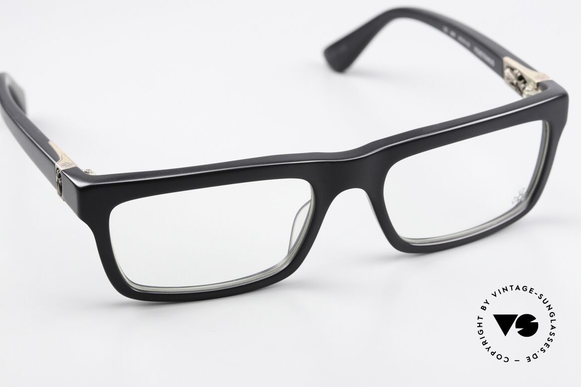 Chrome Hearts Penetranus Rockstar Glasses Matt Black, unworn rarity, size 55-19-143; matt black color, Made for Men