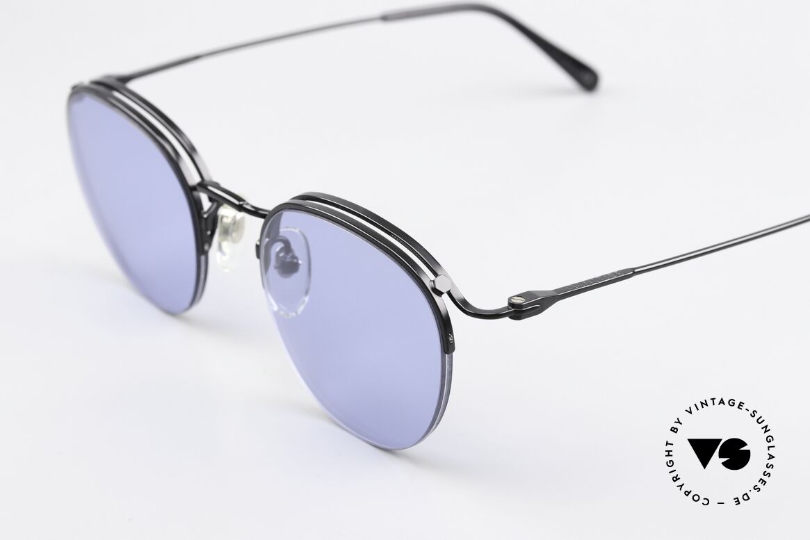 Jean Paul Gaultier 55-1172 Semi Rimless Panto Frame, great color contrast between lenses and frame, Made for Men and Women