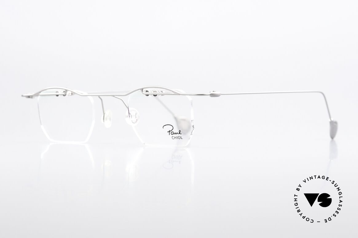 Paul Chiol 02 Rimless Specs With Upper Bar, lens shape can also be changed (e.g. to 'round'), Made for Men and Women