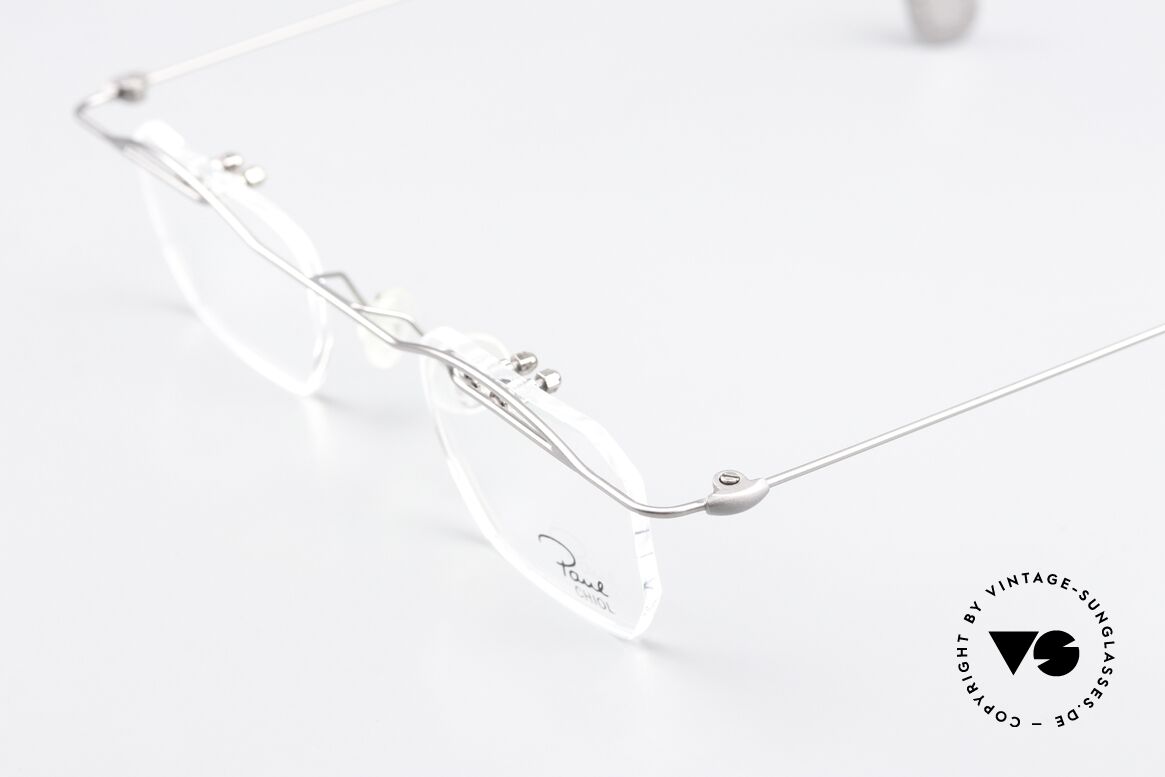 Paul Chiol 02 Rimless Specs With Upper Bar, unworn, filigree masterpiece; NOS, truly unique, Made for Men and Women