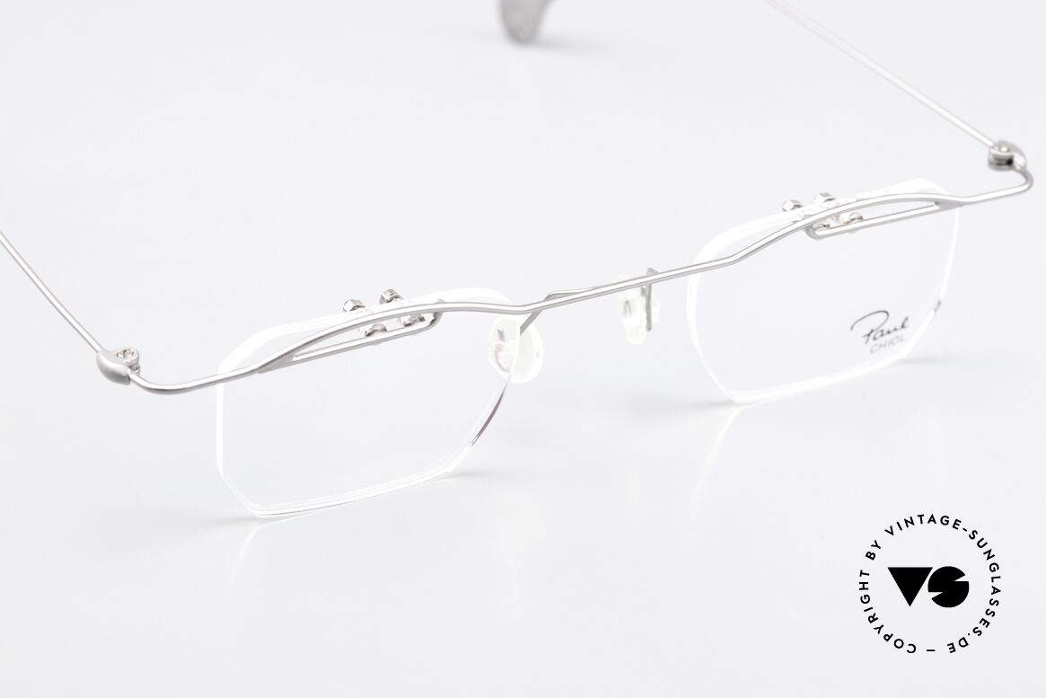 Paul Chiol 02 Rimless Specs With Upper Bar, M.02 ruthenium, lens width 41mm, bridge 18mm, Made for Men and Women