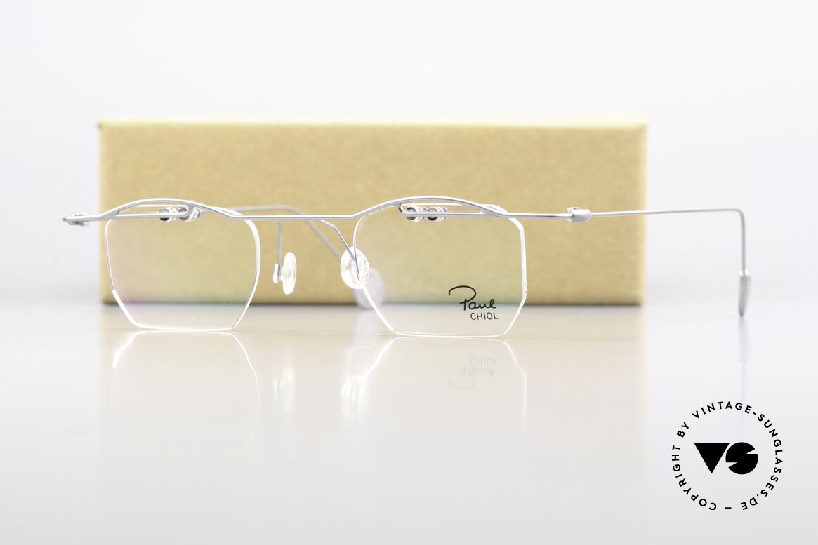 Paul Chiol 02 Rimless Specs With Upper Bar, Size: medium, Made for Men and Women