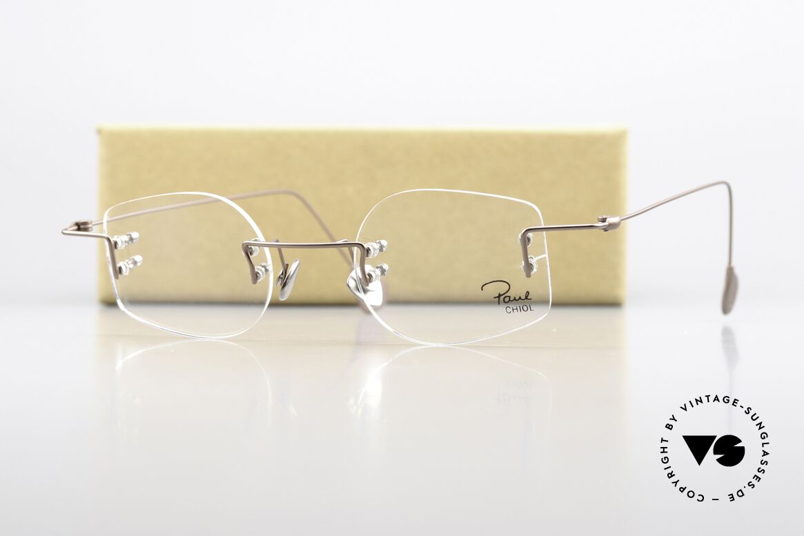 Paul Chiol 08 Rimless 2000's Eyewear Art, your optician can demonstrate his skills, here! ;), Made for Men and Women