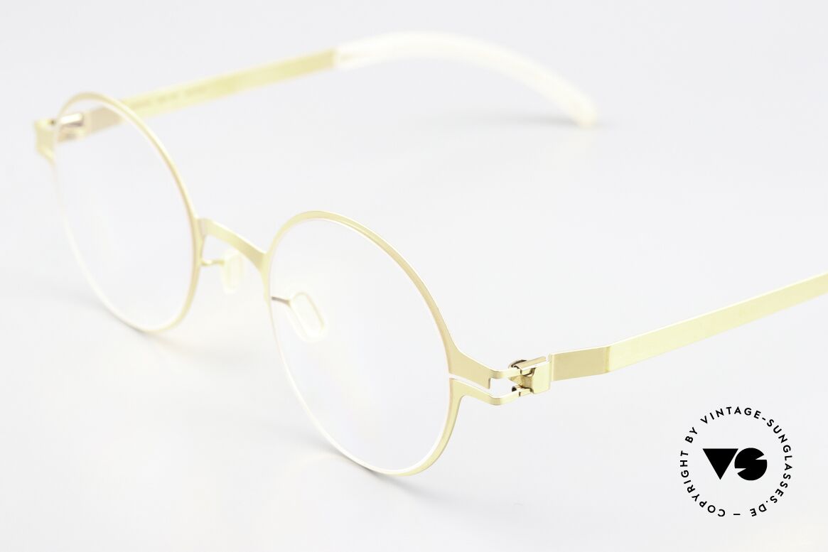 Mykita Pit Glasses Round Glossy Gold, well-known top quality (handmade in Germany, Berlin), Made for Men and Women