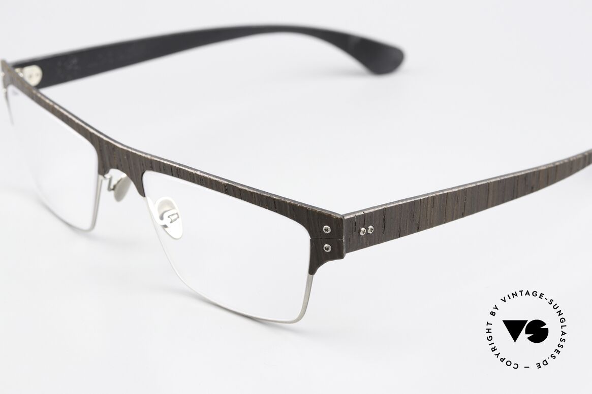 Lucas de Stael Nemus 15 Smoked Oak Black Cow Leather, Nemus Collection made with extra adjustable nosepads, Made for Men