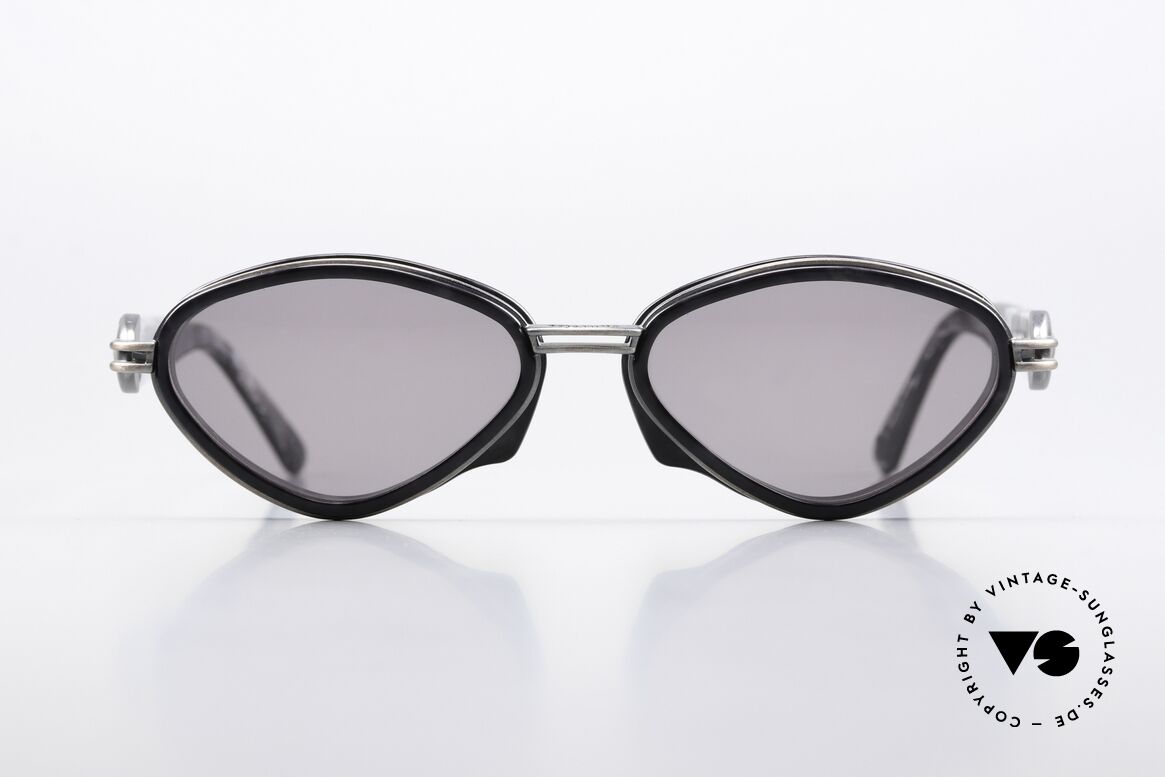 Jean Paul Gaultier 56-0015 Steampunk 90's Sunglasses, striking frame construction "steampunk style", Made for Men and Women