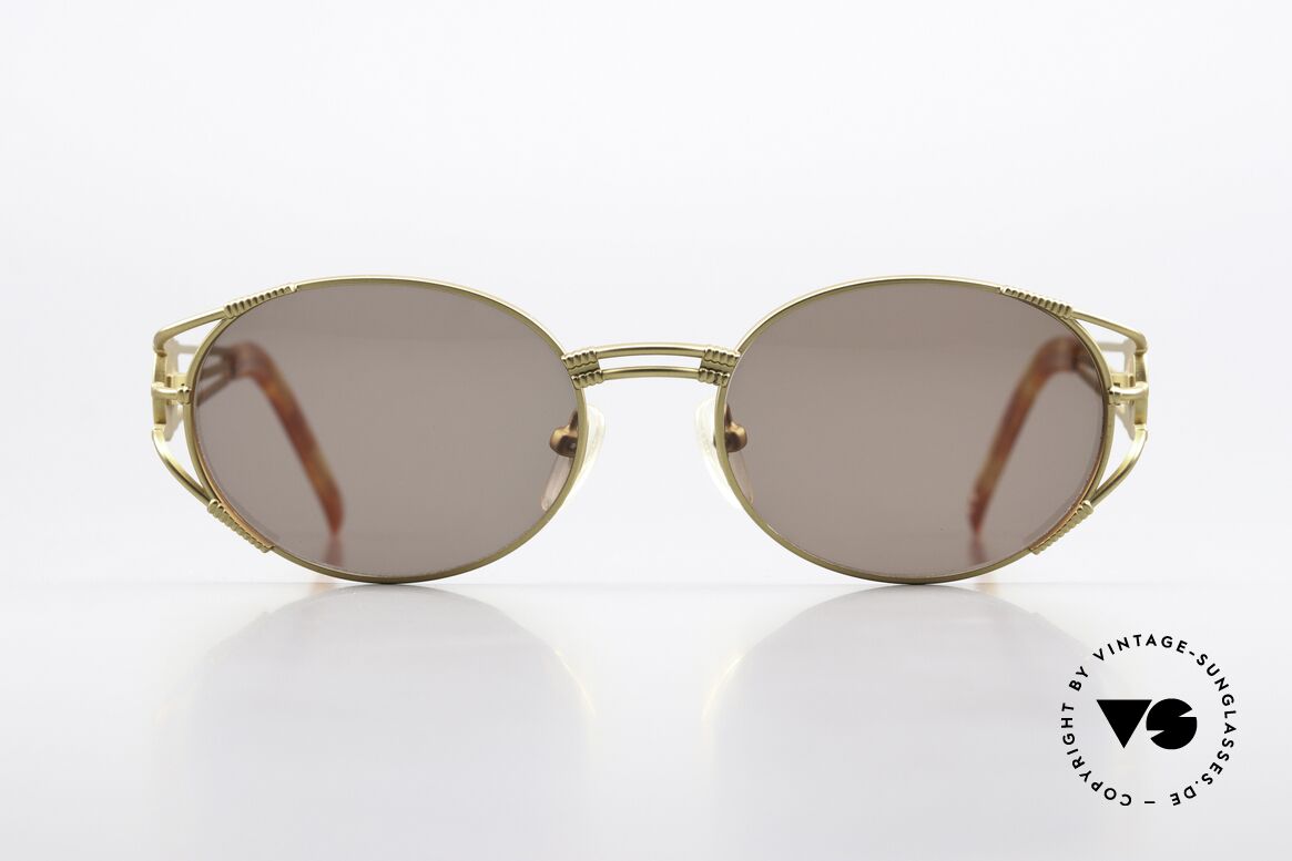 Jean Paul Gaultier 58-5106 Steampunk Shades 1997, rare sunglasses from 1997 with matt gold finish, Made for Men and Women