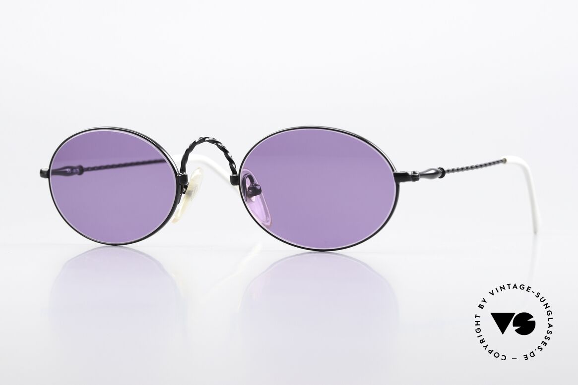 Jean Paul Gaultier 55-0175 Vintage Shades Purple Black, first-class sunglasses by Jean Paul Gaultier, JPG, Made for Men and Women