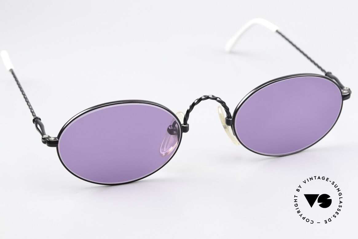 Jean Paul Gaultier 55-0175 Vintage Shades Purple Black, unused (like all our Jean P. Gaultier sunglasses), Made for Men and Women