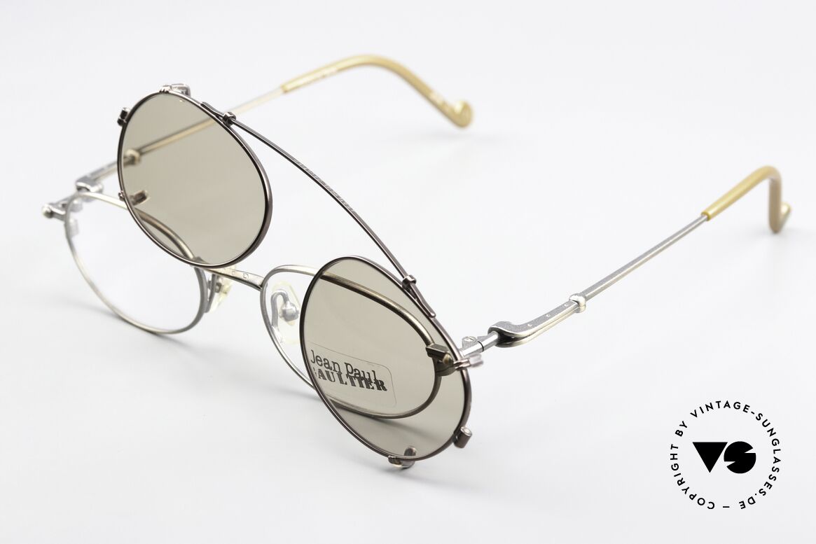 Jean Paul Gaultier 55-0012 Vintage Frame With Clip On, Size: medium, Made for Men and Women