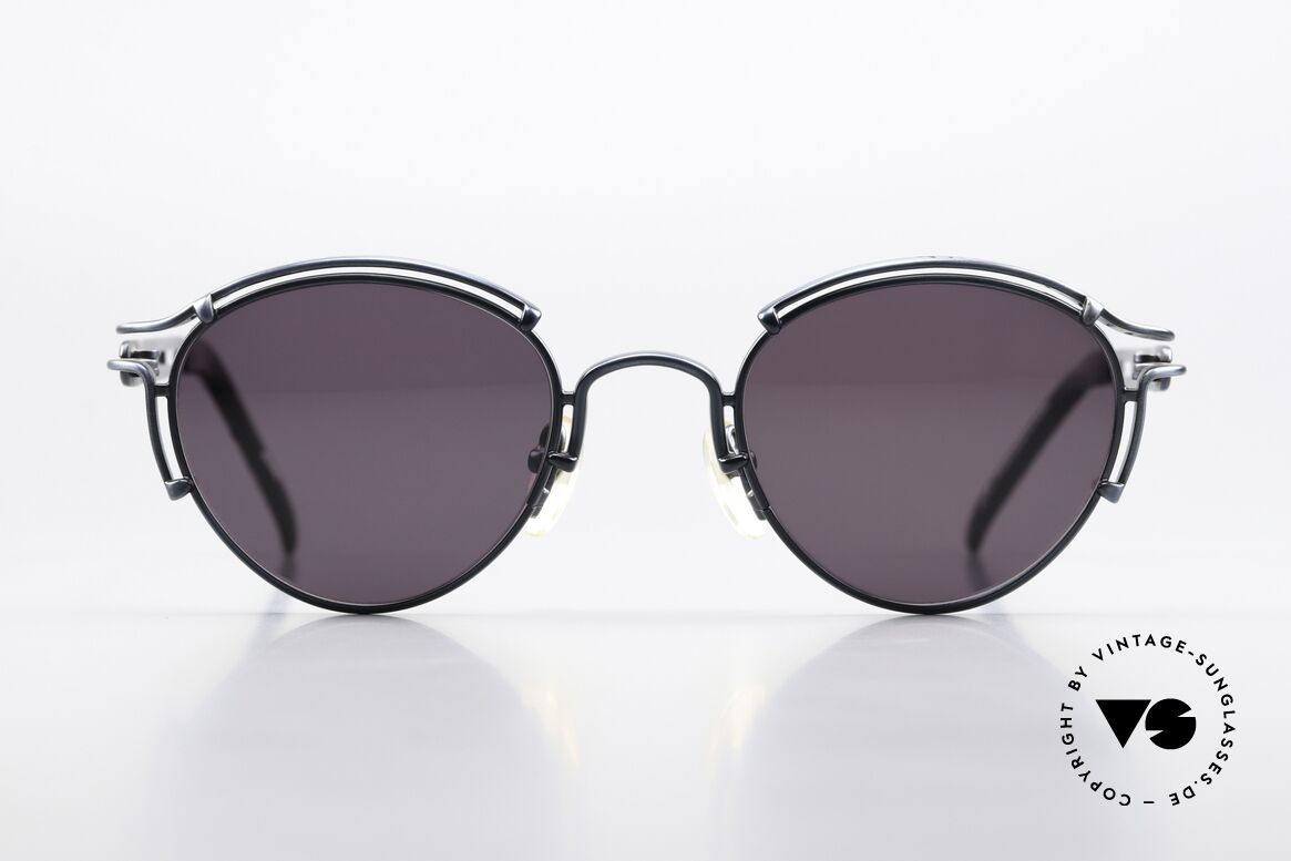 Jean Paul Gaultier 56-5102 Rare Celebrity Sunglasses, high-end frame with many interesting design details, Made for Men and Women
