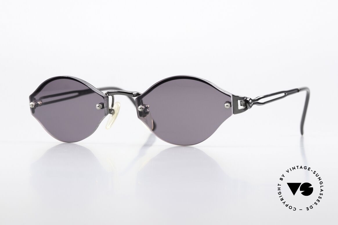 Jean Paul Gaultier 56-7111 Rimless Designer Sunglasses, 90's vintage designer sunglasses by Jean P. Gaultier, Made for Men and Women