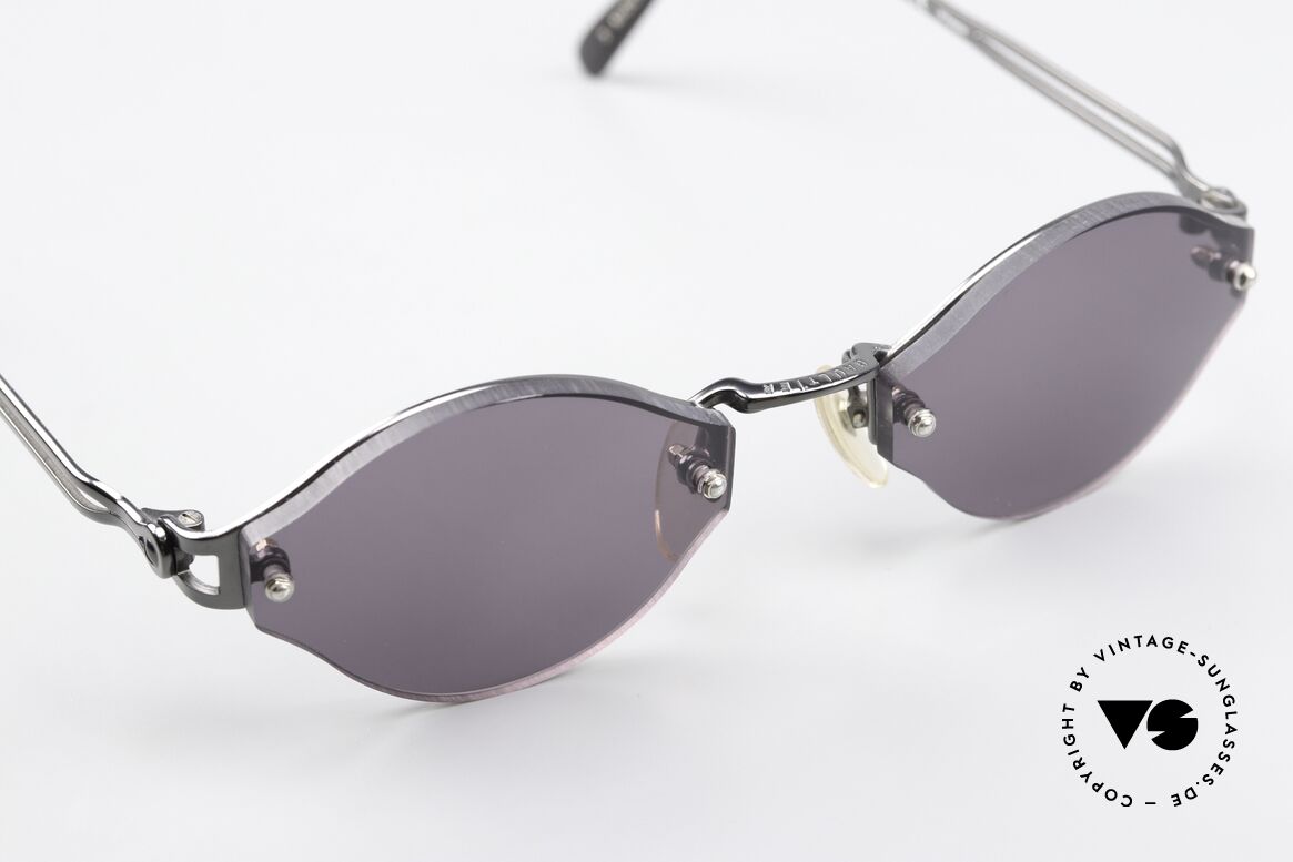 Jean Paul Gaultier 56-7111 Rimless Designer Sunglasses, NO retro fashion, but a genuine old original from '95, Made for Men and Women