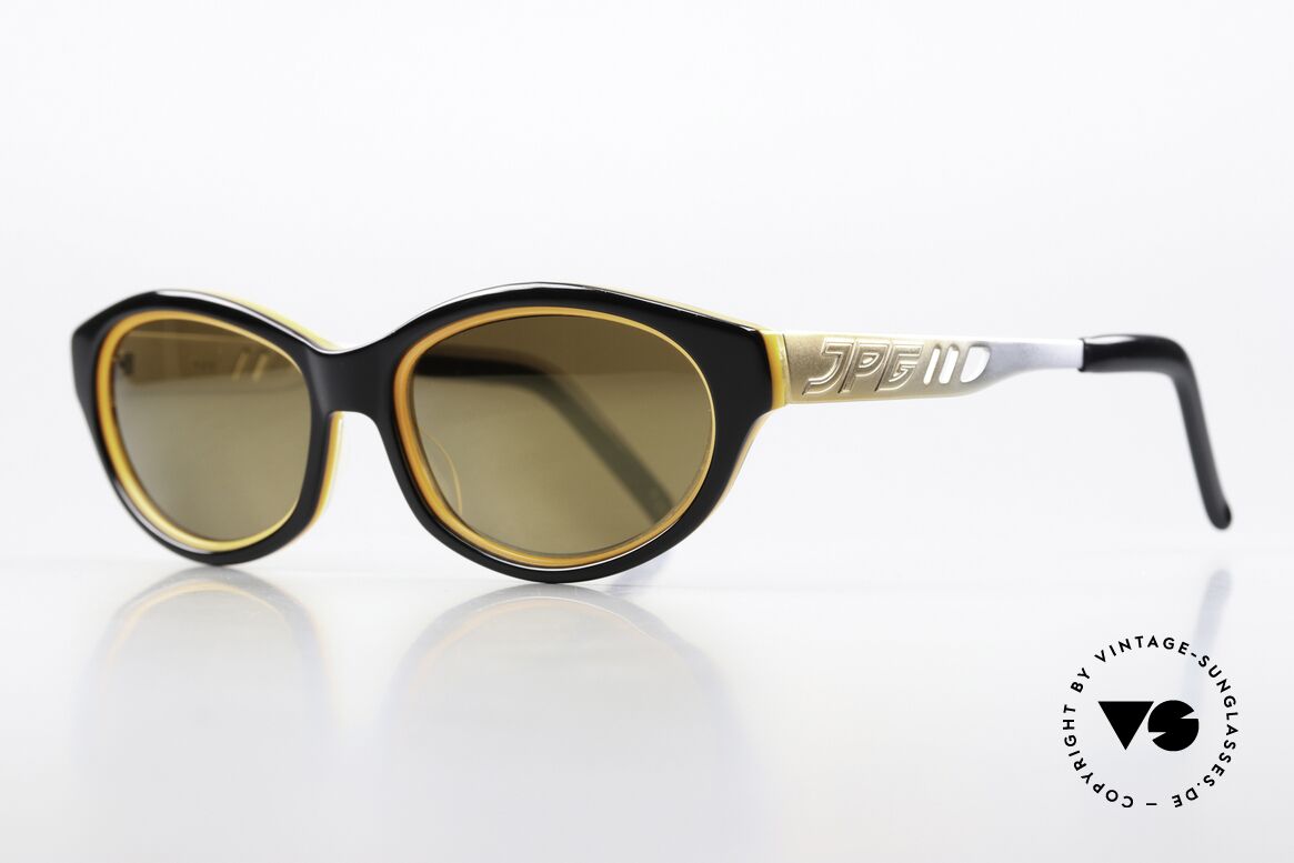 Jean Paul Gaultier 58-7204 Gold Mirrored Shades 1999, very interesting frame in top quality (made in Japan), Made for Men and Women