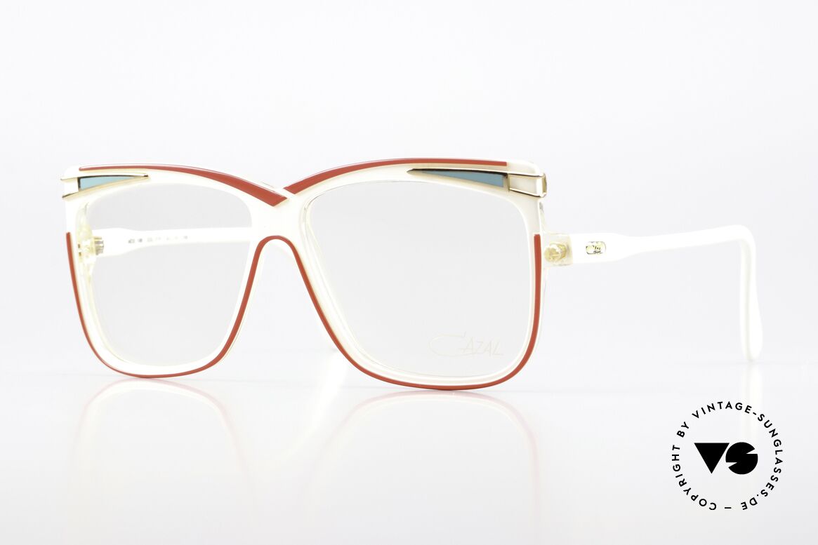 Cazal 168 1980's Glasses Eye-Catcher, fancy vintage Cazal designer eyeglasses from 1988, Made for Women